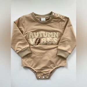 Autumn Vibes Tan Kids One Piece